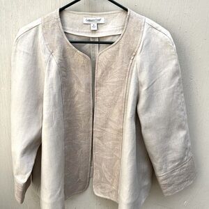 Coldwater Creek linen short jacket